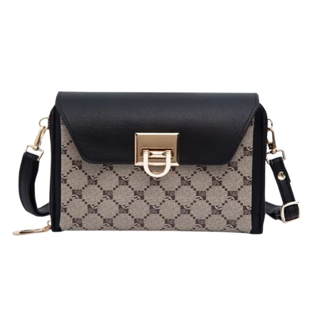 🆕️👜Malibu Skye Olivia Print Wallet Crossbody - Khaki/Black